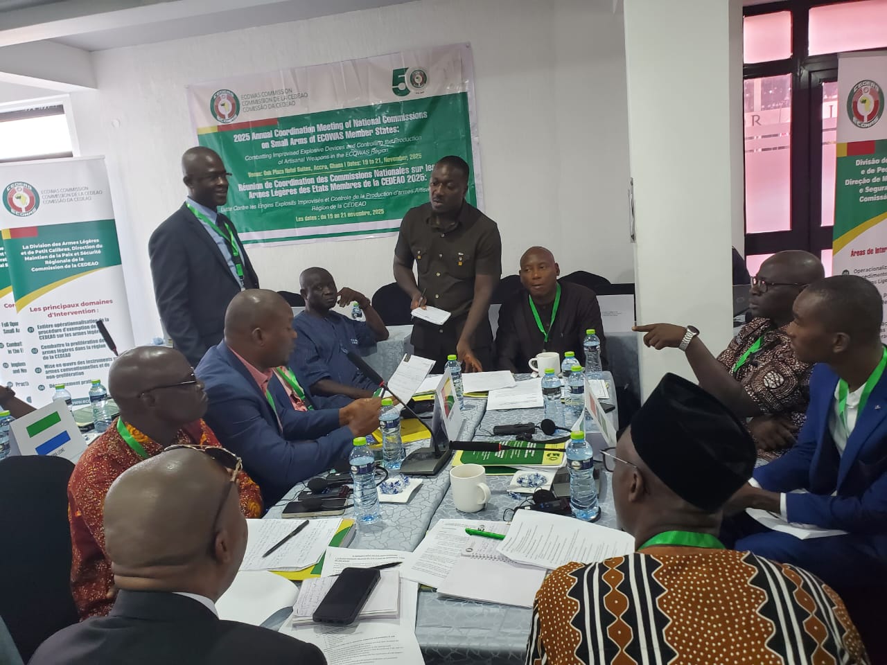 Chairman Fromayan Joins ECOWAS member States for NATCOMs 2025 coordination Meeting in Accra, Ghana.